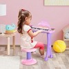Princess 32-Key Toy Piano for Kids, Learning Keyboard with Microphone, Flashing Lights & Music Player for Ages 3-6 - 2 of 4