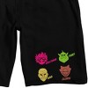 Sand Land Character Heads Men's Black Sleep Pajama Shorts - 2 of 3
