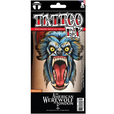 Temporary Tattoo Sheet Halloween Prop - Multicolored 4x8