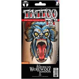 Temporary Tattoo Sheet Halloween Prop - Multicolored 4x8 - 1 of 1