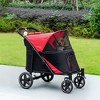 PawHut One-Click Foldable Large Doggy Stroller for Medium Dogs & Large Dogs, Pet Stroller with Storage, Dog Accessories, Dog Walking Stroller - 2 of 4