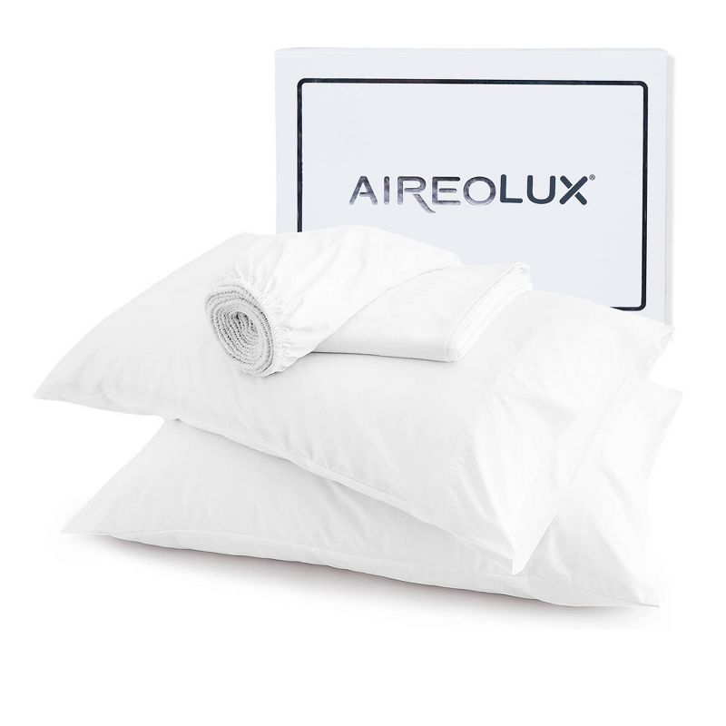 600 Thread Count Cotton Sateen Sheet Set - Aireolux, 5 of 14
