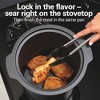 Hamilton Beach Seat & Cook 10Qt Stock Pot Slow Cooker 33196: 5 Settings, Roaster, Dishwasher-Safe, Keep Warm, Silver - 2 of 4