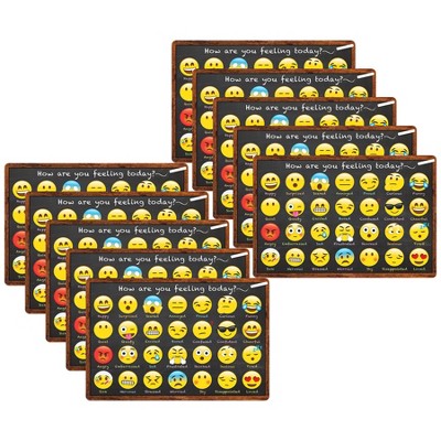 Smart Poly® Computer Mouse Pad, 8" x 10", How are You Feeling, Pack of 10