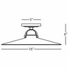 Robert Abbey Lighting Rico Espinet Arial - Light Flush Mount in  Deep Patina Bronze - 3 of 4