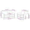 vidaXL Sofa Set Accent Loveseat Couch Settee for Living Room 2 Piece Velvet - 4 of 4