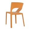 GlasFlength Accent Chairs Contemporary Single Piece Design Durable Indoor Outdoor Seating For Modern Living Spaces, Orange, 21.3"*23.6"*32.5" - 3 of 4