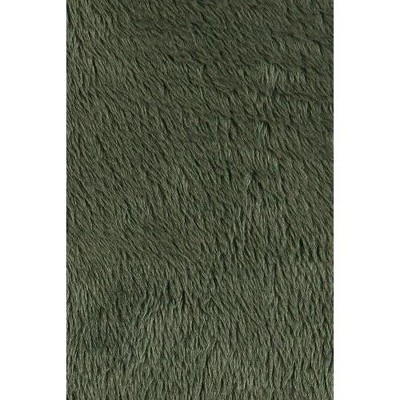 Estate Green Reversible Fleece and Sherpa Throw Blanket