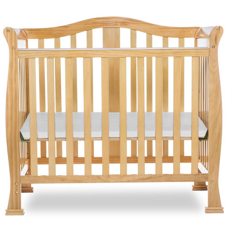 Dream On Me JPMA Certified Naples 4-in-1 Convertible Mini Crib in Natural, 3 of 11