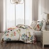 Bebejan Antique Flowers Ivory 100% Cotton 5-Piece Reversible Comforter Set - 3 of 4
