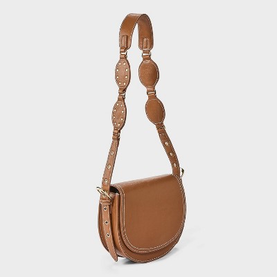 Сумки Universal Thread Western Soft Saddle Crossbody Bag Purse - Universal Thread™ Brown — фото 3