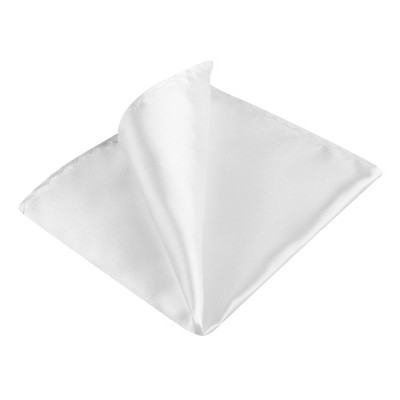 INSPIRE CHIC Men's Wedding Party Solid Color Self-Folded Pocket Squares