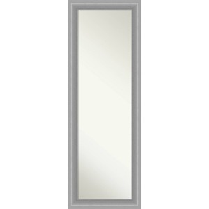 19" x 53" Non-Beveled Peak Polished Nickel Door Mirror: Amanti Art, Wall Mountable, Includes Hardware - 1 of 4