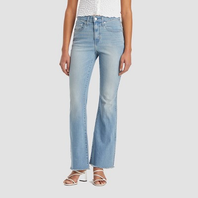 Levi's high loose flare jeans in light wash