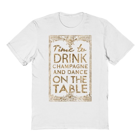 Rerun Island Men's Time To Drink Short Sleeve Graphic Cotton T-Shirt - image 1 of 1