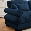 NicBex 93.7 Inch Velvet 2-Seater Sofa with 2 Waist Pillows and 2 Throw Pillows for Living Room,Apartment,Bedroom,Blue - 4 of 4