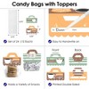 Big Dot of Happiness But First, Coffee - DIY Cafe Themed Party Clear Goodie Favor Bag Labels - Candy Bags with Toppers - Set of 24 - 3 of 4