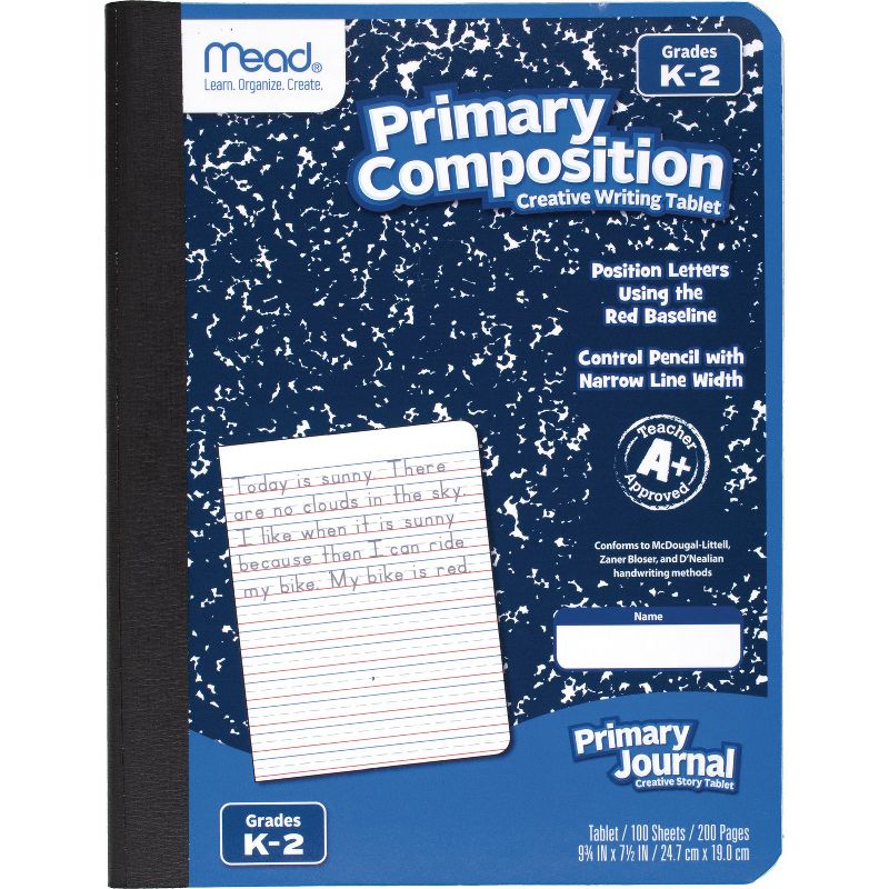 Mead Primary Composition Book, Full Page Ruled, 100 Sheets Per Book, Pack of 3, 2 of 5