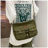 Generic Messenger Bag - Canvas Crossbody Bag, Grunge Y2k Style - 3 of 4