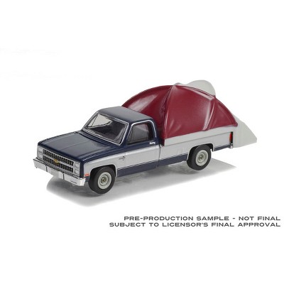 Greenlight Collectibles 1/64 1982 Chevrolet C-10 Silverado Pickup with Truck Bed Tent Great Outdoors Series 2 38030-D