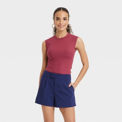 Women's Ribbed Muscle Tank Top - A New Day™