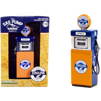 1951 Wayne 505 Gas Pump "Zerolene The Standard Oil" Orange & Blue "Vintage Gas Pumps" Series 9 1/18 Diecast Model by Greenlight