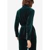 ellos Women's Plus Size Velvet Belted Blazer - 3 of 4