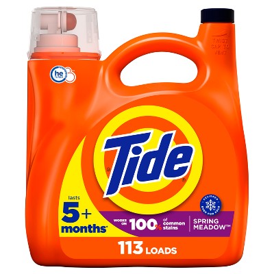 Tide Laundry Detergent Spring Meadow HE Liquid Laundry Soap
