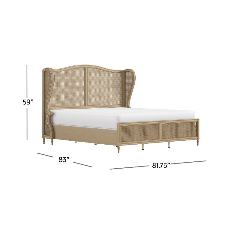 Sausalito Bed Set with Side Rail Included White - Hillsdale Furniture, 3 of 14