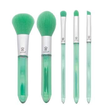 MODA Brush Mythical Crystal 5pc Makeup Brush Set, Includes Powder, Shadow, and Smoky Eye Makeup Brushes