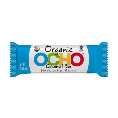 OCHO Candy Organic Dark Chocolate Coconut Bar - 1.5oz