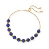 Ross-Simons Lapis and 14kt Yellow Gold Bead Bolo Bracelet Size - 3 of 4
