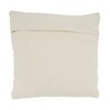 Saro Lifestyle Multi Texture Chindi Pillow - Down Filled, 18"x18" Square, Natural - 2 of 3