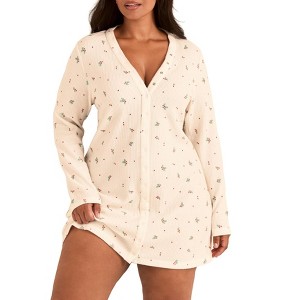 Adore Me Women's Judith Sleepshirt Sleepwear - 1 of 4