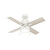 Hunter 42" Beck Lighted Ceiling Fan Fresh White Finish with 4 Blades and Integrated LED Light for Modern Spaces - 4 of 4