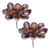 Melrose Glittered Magnolia Stem (Set of 2) - 3 of 3