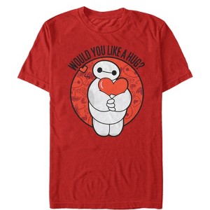 Men's Big Hero 6 Valentine's Baymax Likes Hugs T-Shirt - 1 of 4