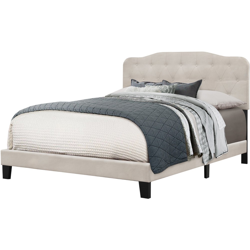 Photos - Bed Frame Nicole Upholstered Bed In One - Queen - Fog - Hillsdale Furniture