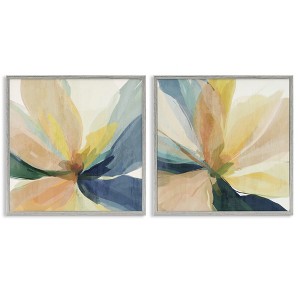 Stupell Industries Abstract Sunshine Florals 2pc Framed Giclee Art Set - 1 of 4
