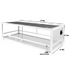 OiiBO 47Gallon White Reptile Glass Terrarium, 47.7Lx17.7Dx12.6H, Easy Assembly - 3 of 4
