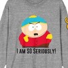 South Park I Am SO Seriously Crew Neck Long Sleeve Gray Heather Adult Tee - 2 of 2