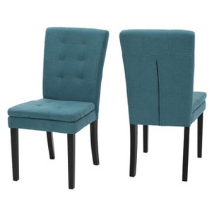 Cortez Dining Chair (Set of 2) - Dark Teal - Christopher Knight Home, Dark Blue
