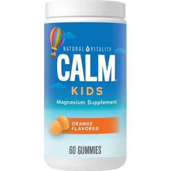 Natural Calm Kids' Vegan Gummies - Sweet Citrus - 60ct