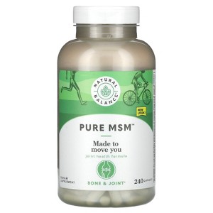 Natural Balance Pure MSM, 240 Capsules (1,000 mg per Capsule) - 1 of 4