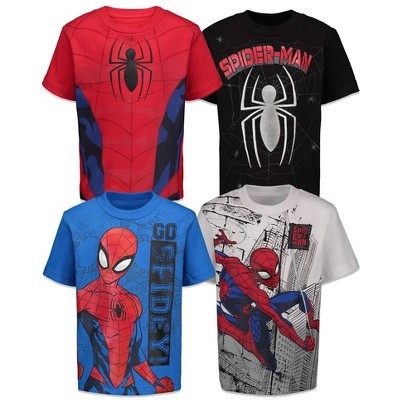 Marvel Spider-Man Little Boys 4 Pack T-Shirts Spiderman 6