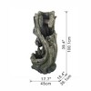 NAYSAYE Fountain Indoor Outdoor Tree Trunk Waterfall Polyresin Floor Standing for Garden Lawn Porch, Gray, 15.4"*39.4"*35.2" - 3 of 4