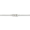 Black Bow Jewelry 1.65mm, Sterling Silver Octagon Solid Snake Chain Anklet or Bracelet - 3 of 4