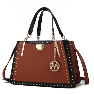MKF Collection Aubrey Color Block Women's Satchel Bag by Mia K - 1 of 4
