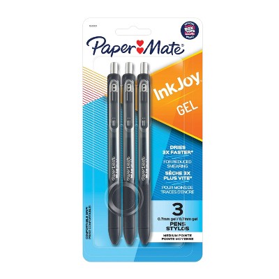 Paper Mate Ink Joy 3pk Gel Pens 0.7mm Medium Tip Black