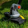 Ukoke UGT-02 12" 2-in-1 Cordless Grass Trimmer & Weed Wacker, Edger & Trimmer with 3 Cutting Heads, 20V 2A Battery & Charger Included – Silver & Black - 2 of 4